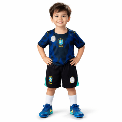 Kids Boy Premium Brazil Football World Cup 2026 (HOME / AWAY) Jersey Set (1 to 6 years)_img_1