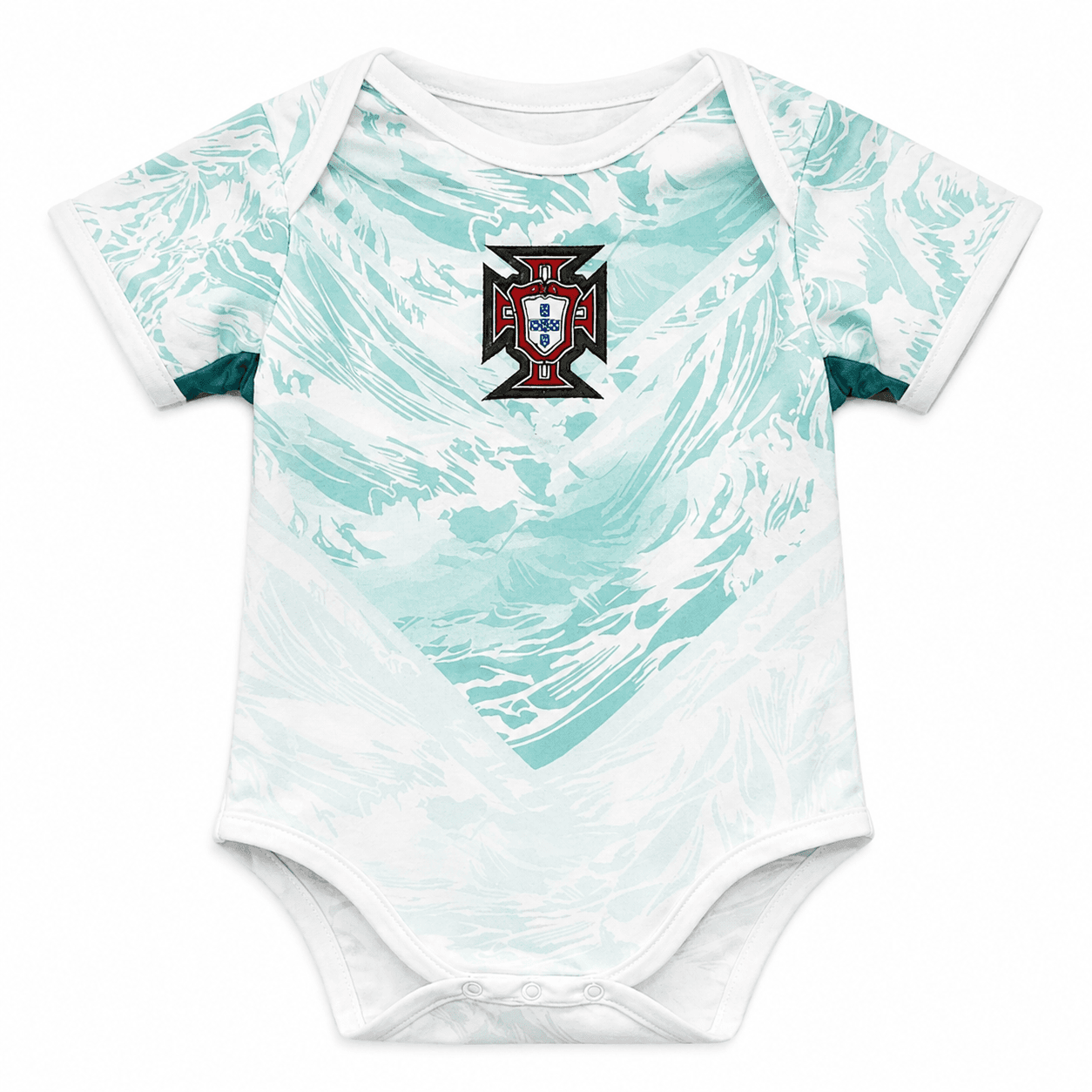 PRE-ORDER-Baby Portugal World Cup 2026 Away Jersey Romper Dress - Soft Cotton Football Jersey Bodysuit (0 to 12 months)