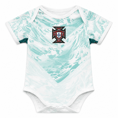 PRE-ORDER-Baby Portugal World Cup 2026 Away Jersey Romper Dress - Soft Cotton Football Jersey Bodysuit (0 to 12 months)_img_2