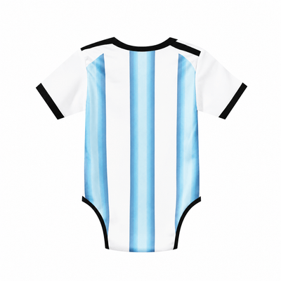 Baby Argentina World Cup 2026 Home Jersey Romper Dress - Soft Cotton Football Jersey Bodysuit (0 to 12 months)_img_2