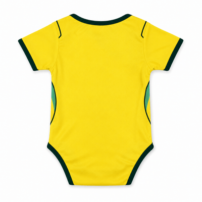 Baby Brazil World Cup 2026 Home Jersey Romper Dress - Soft Cotton Football Jersey Bodysuit (0 to 12 months)_img_2