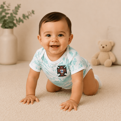 PRE-ORDER-Baby Portugal World Cup 2026 Away Jersey Romper Dress - Soft Cotton Football Jersey Bodysuit (0 to 12 months)_img_1