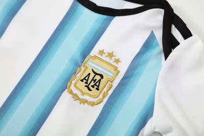 Baby Argentina World Cup 2026 Home Jersey Romper Dress - Soft Cotton Football Jersey Bodysuit (0 to 12 months)_img_3