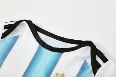 Baby Argentina World Cup 2026 Home Jersey Romper Dress - Soft Cotton Football Jersey Bodysuit (0 to 12 months)_img_4