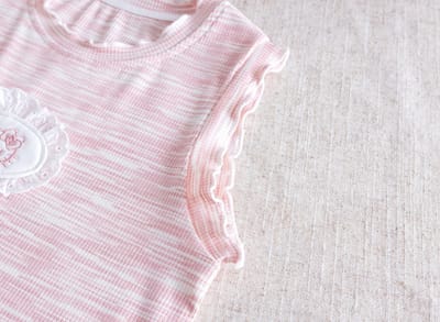 Kids Cute Pink Kitty Girls Summer Lounge Set – Sleeveless Ribbed Top & Ruffle Shorts Set ( 6 months to 6 years)_img_6